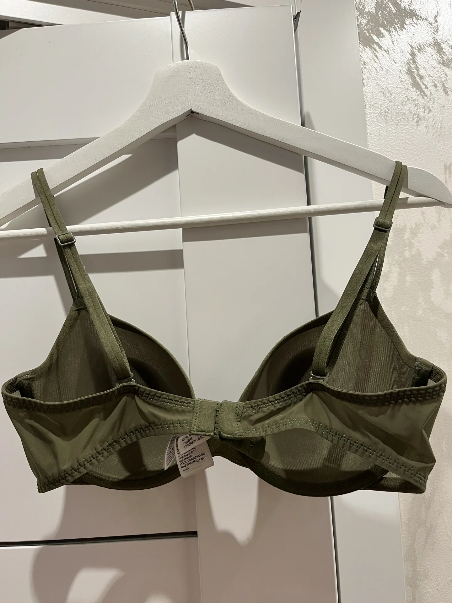 Calvin Klein бюстгальтер 75C, цвет хаки - миниатюра 3