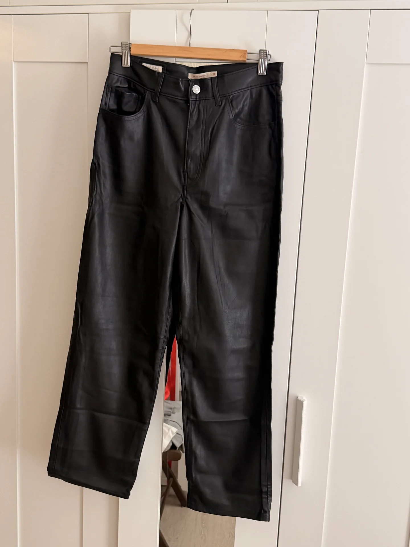 Levi’s кожанные брюки - миниатюра 8
