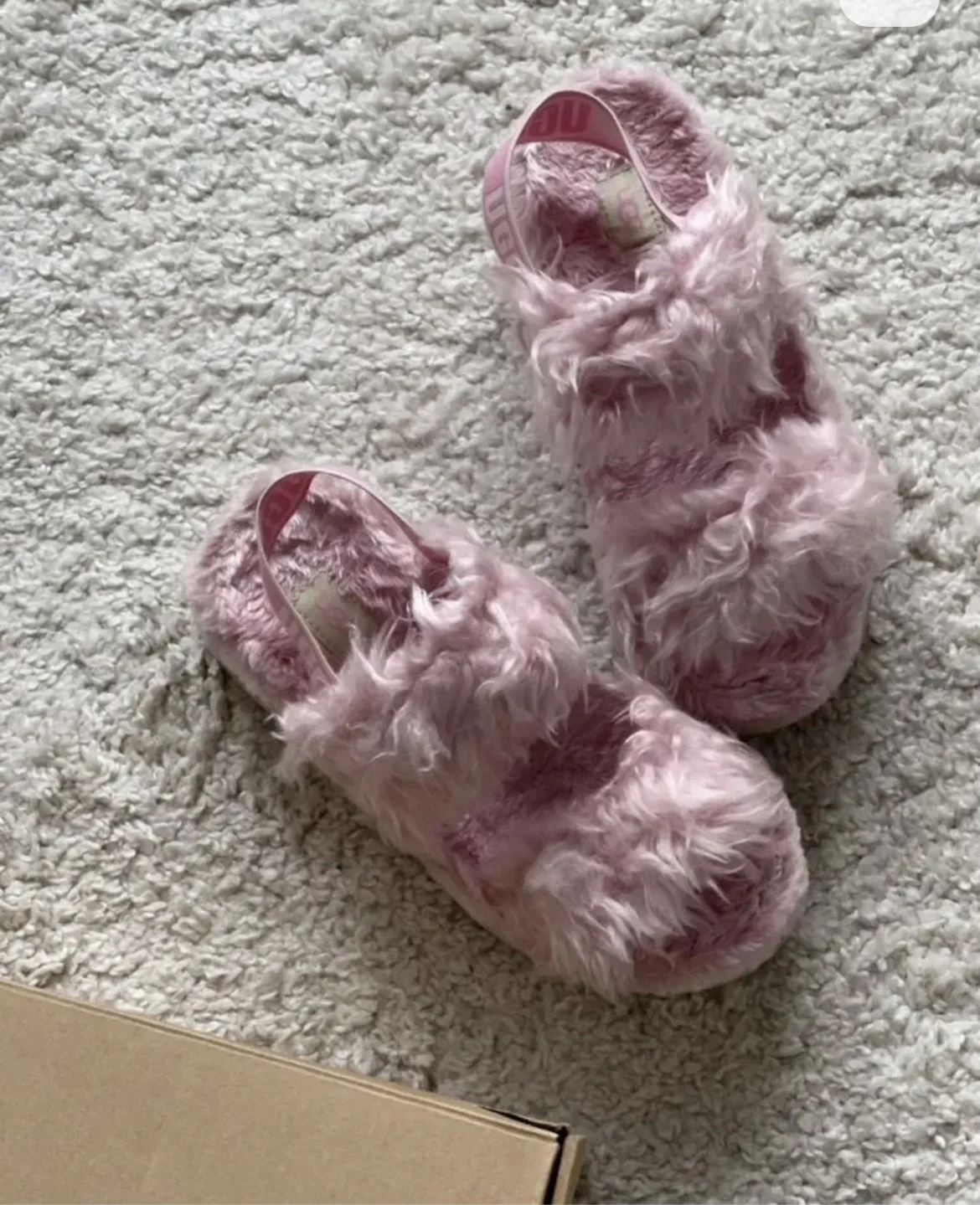 Сандалии UGG fluff sugar pink оригинал - миниатюра 5