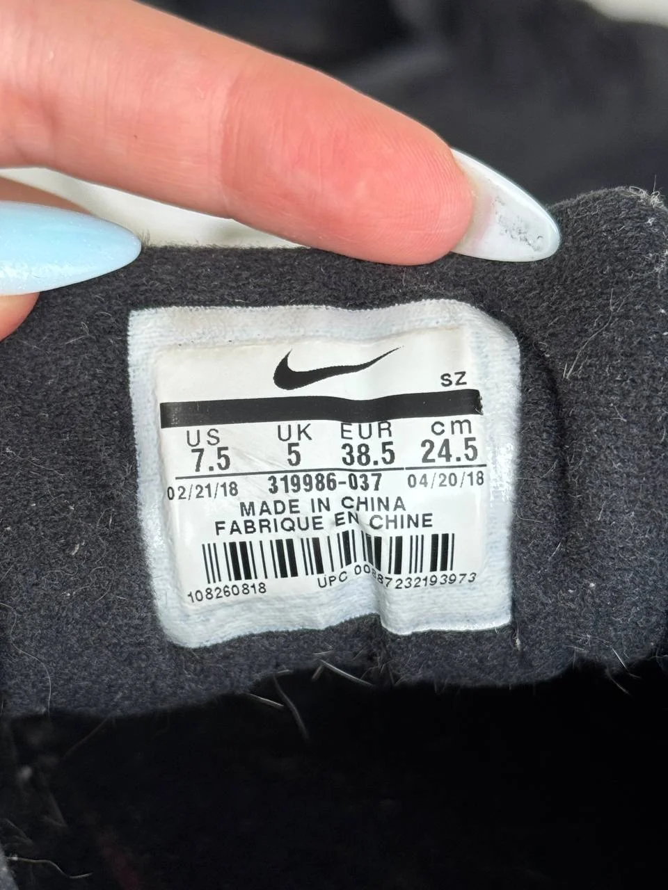 Кроссовки Nike air max 1 /7,5 US оригинал б/у, жен - миниатюра 5