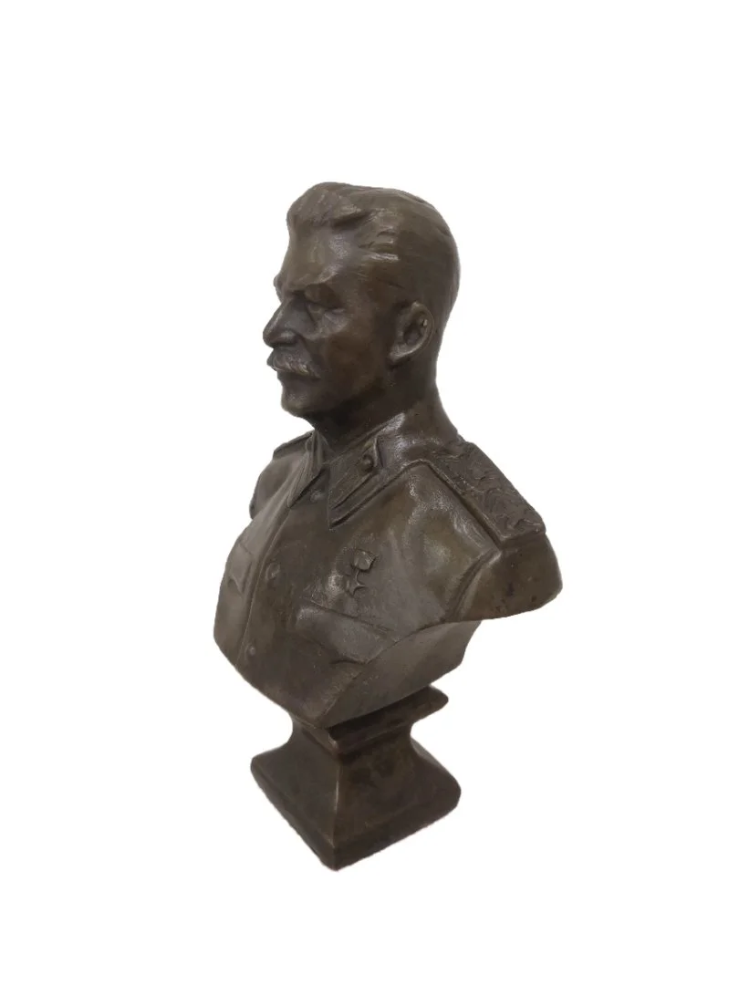 Бюст бронзовый "Сталин И.В."(SS-432) - миниатюра 3