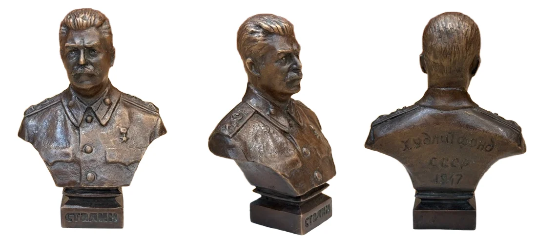 Бюст бронзовый "Сталин И.В."(1947) - миниатюра 2