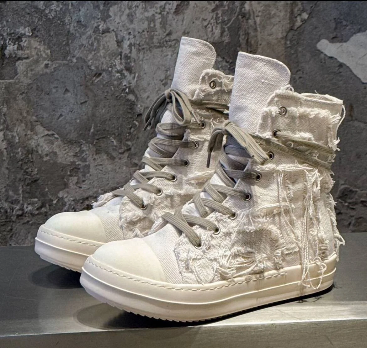 Кеды Rick Owens ramones distressed - изображение 1