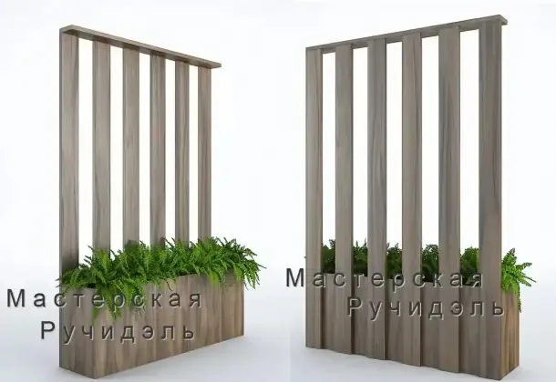 Мобильное кашпо с перегородкой - миниатюра 5