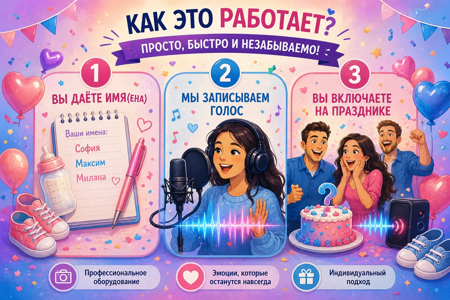 ГОЛОС МАЛЫША ГЕНДЕР ПАТИ - миниатюра 2