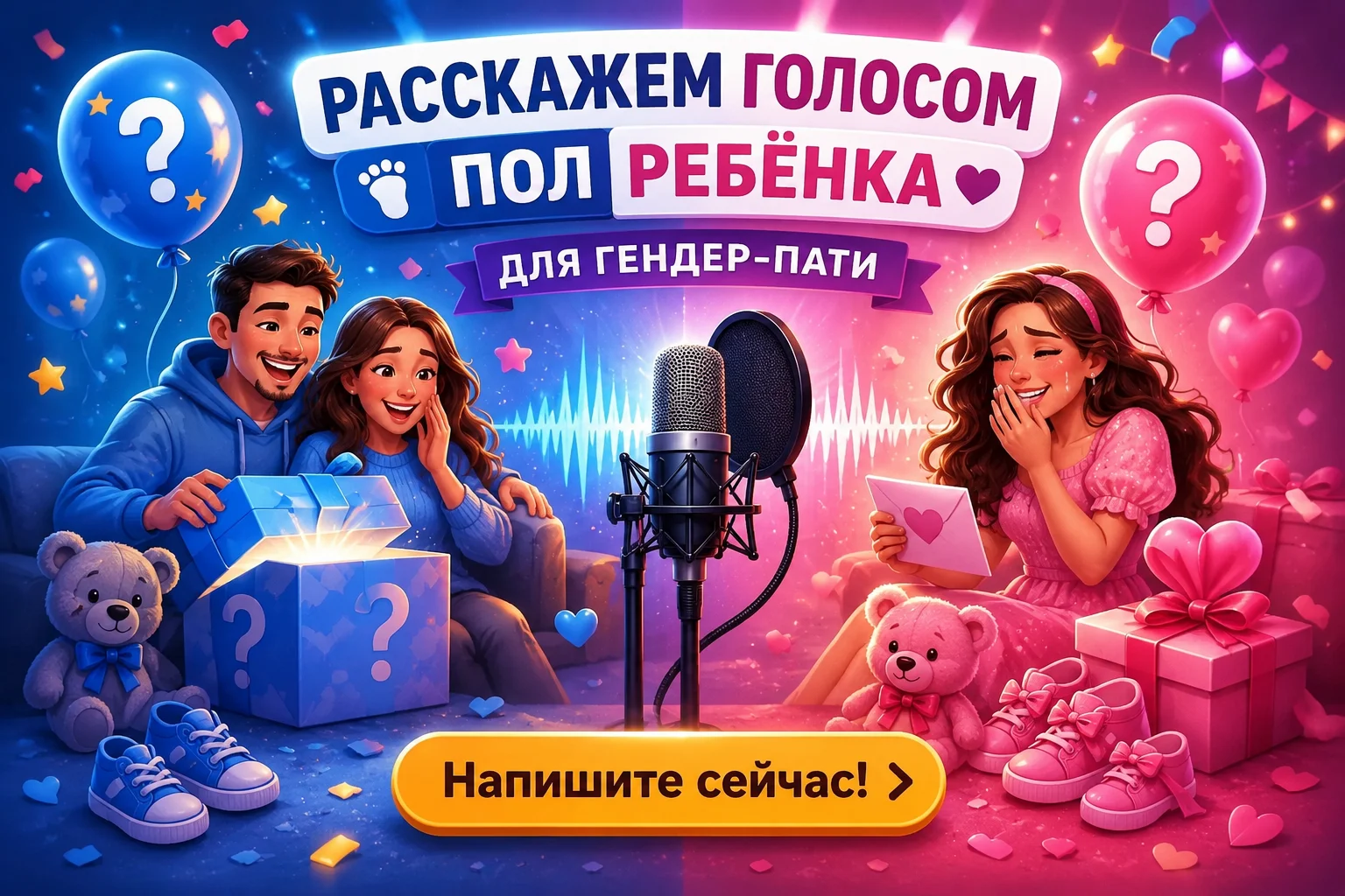 ГОЛОС МАЛЫША ГЕНДЕР ПАТИ - миниатюра 3