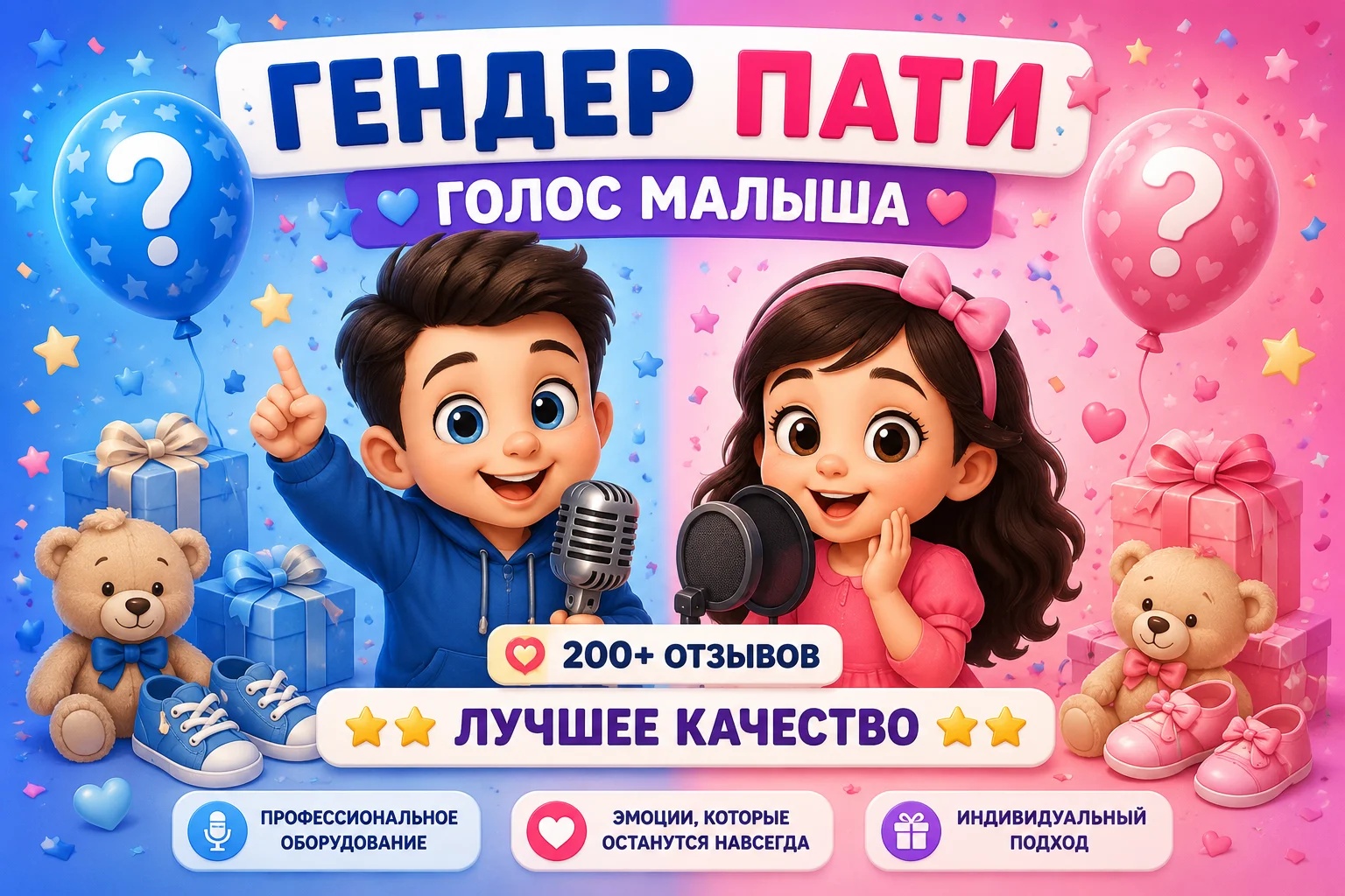 Голос малыша Гендер пати - изображение 1