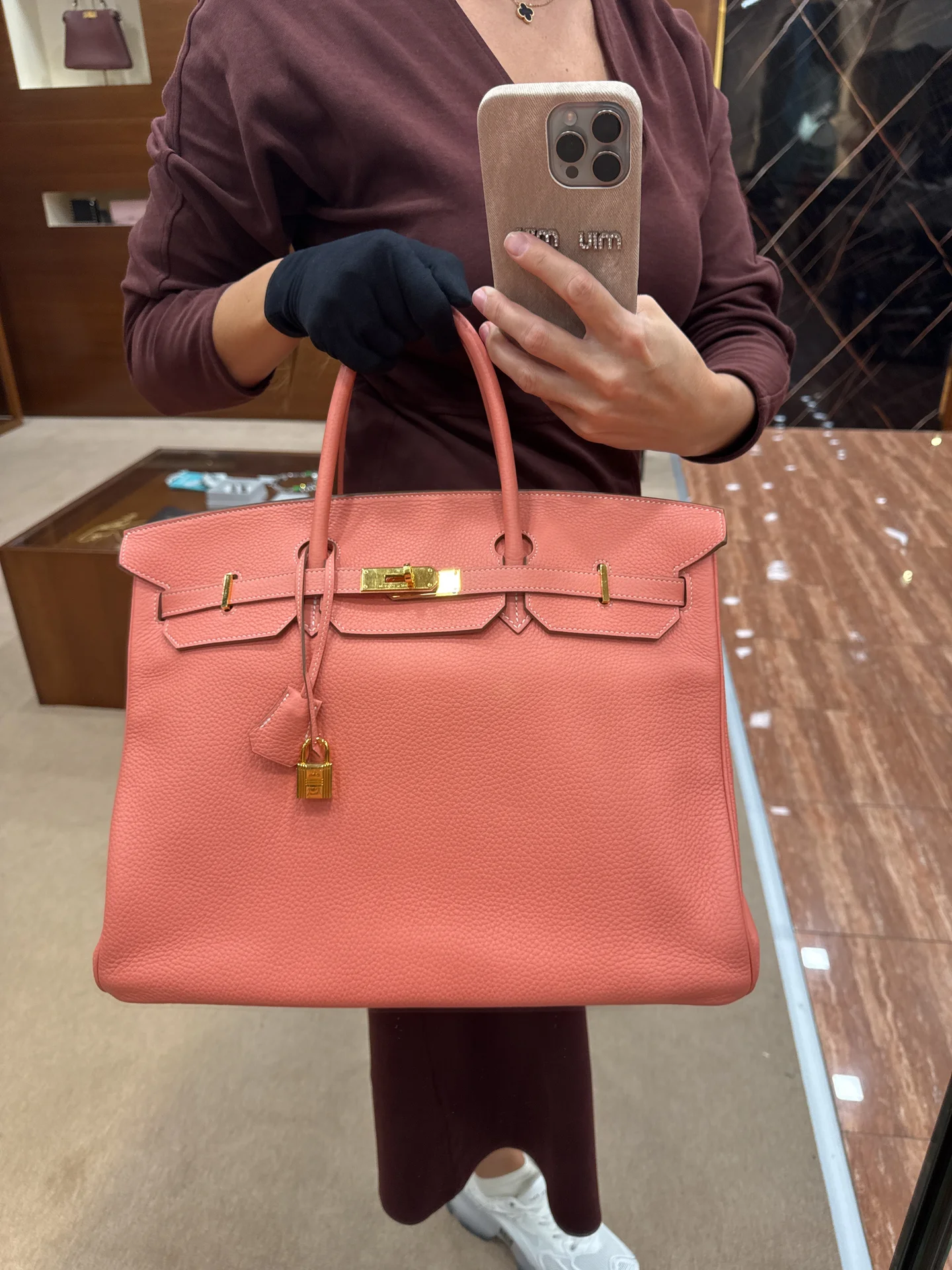hermes birkin 40 оригрнал - миниатюра 8