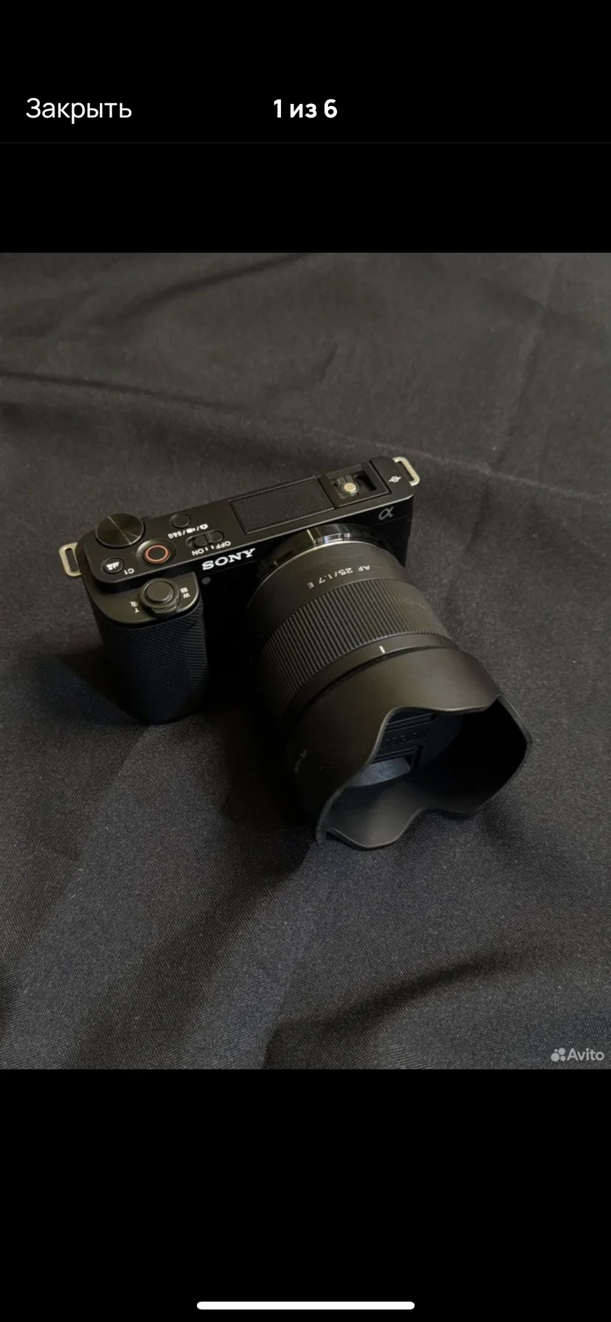 Sony Alpha ZV-E10 body + Viltrox объектив - изображение 1
