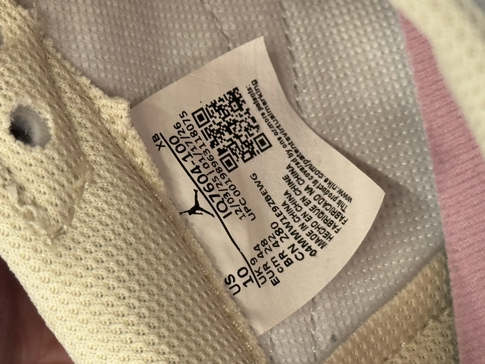 Nike Air Jordan 1 Retro Low Travis Scott Shy Pink - миниатюра 7
