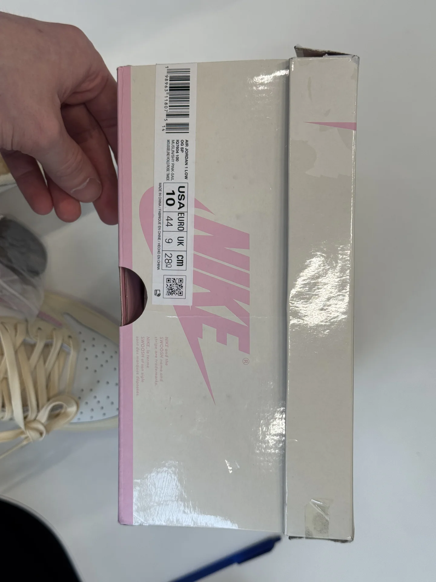 Nike Air Jordan 1 Retro Low Travis Scott Shy Pink - миниатюра 11