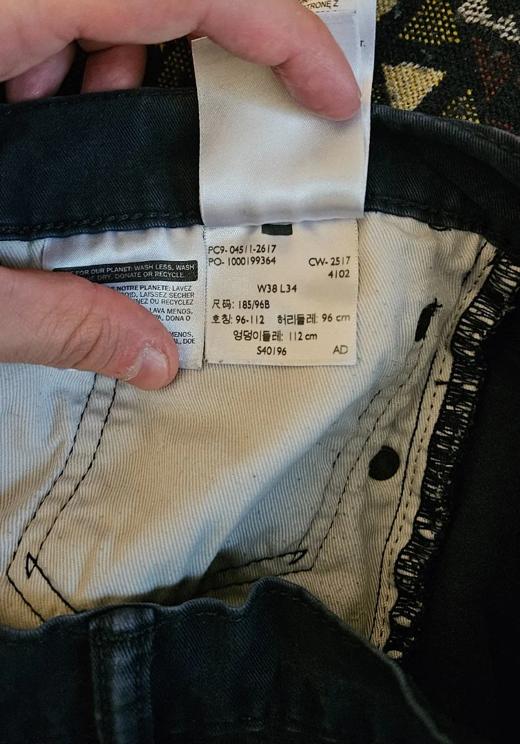 Брюки мужские чинос levis 511 w38 подшитые - миниатюра 4