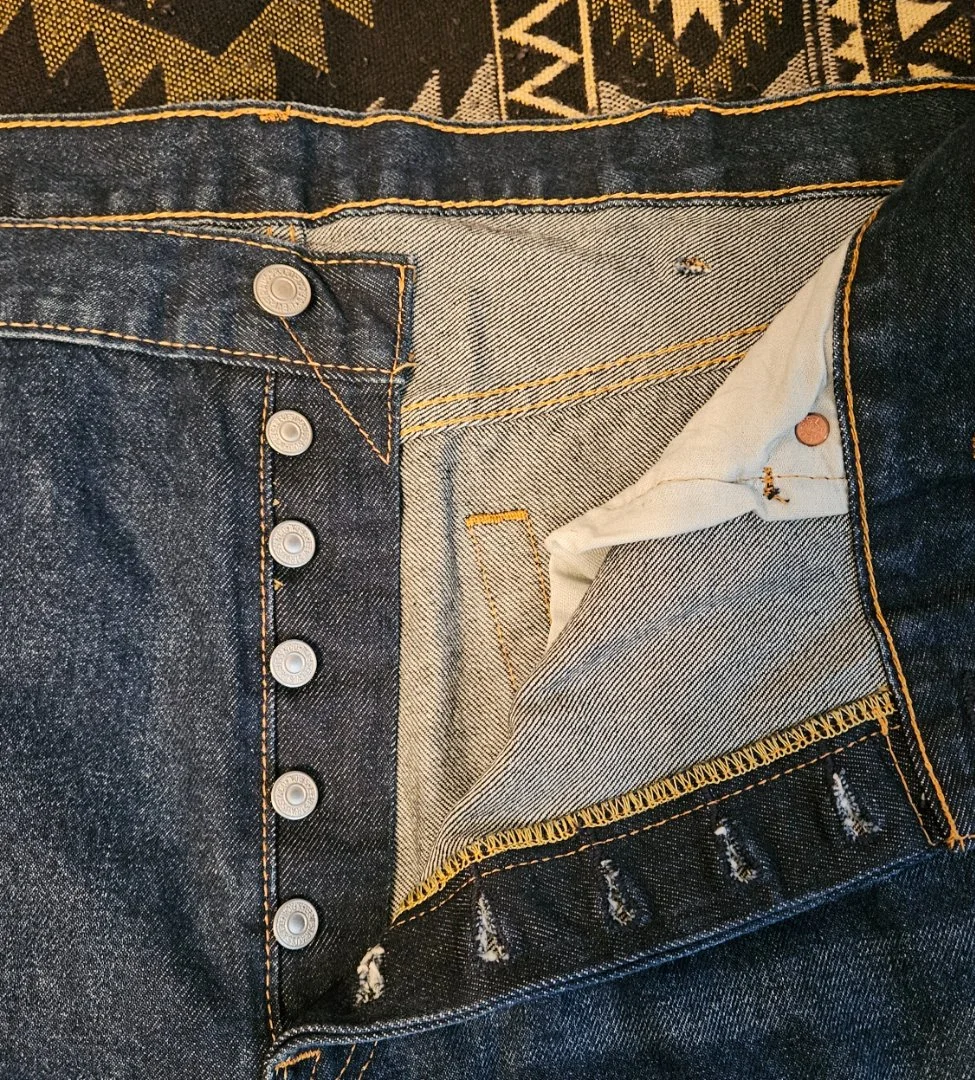 Джинсы мужские levis 501 w40 подшитые - миниатюра 5