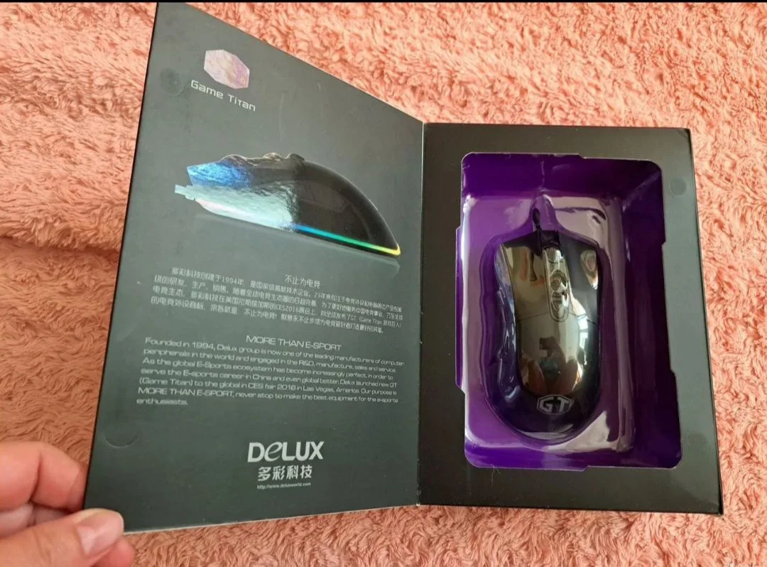 Игровая мышка проводная Delux M626 с подсветкой - миниатюра 4