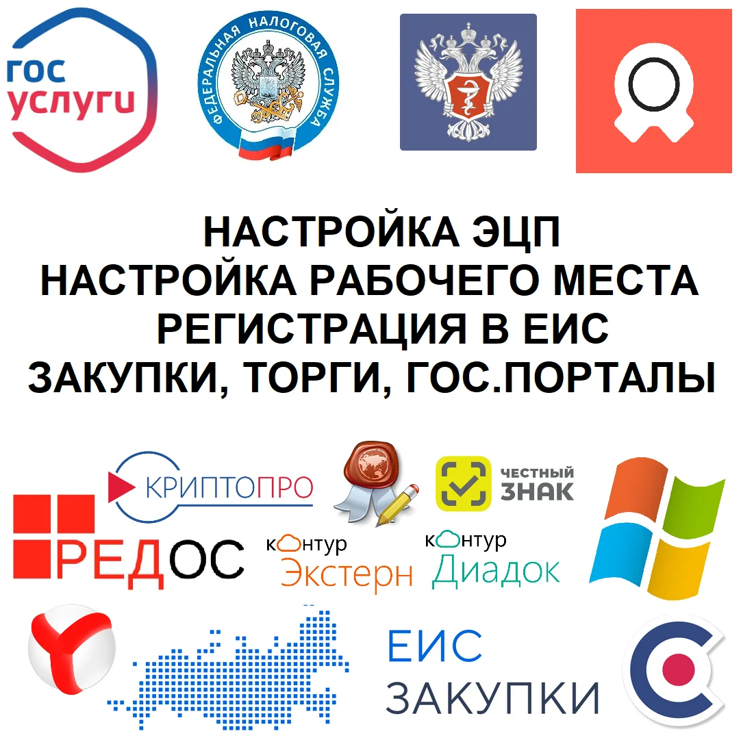 Настройка/установка (ЭЦП, ЭТП, ЕИС, ФНС, ФРМО) - изображение 1