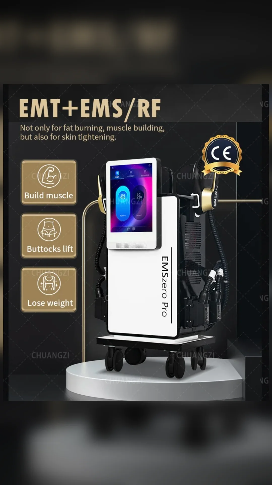 EMS zero Pro аппарат электромагнитной стимуляции м - миниатюра 15
