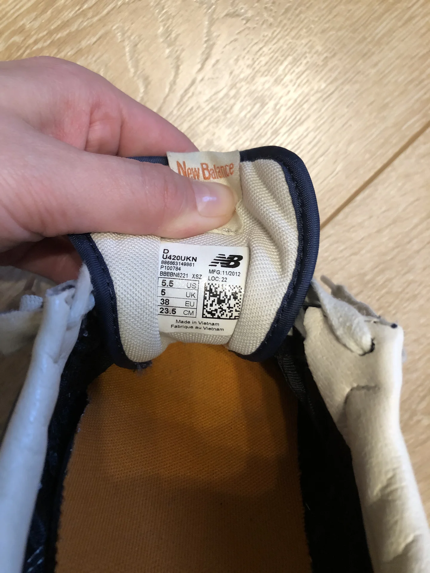 Кроссовки New Balance 420, размер 38 EU / UK 5 - миниатюра 3