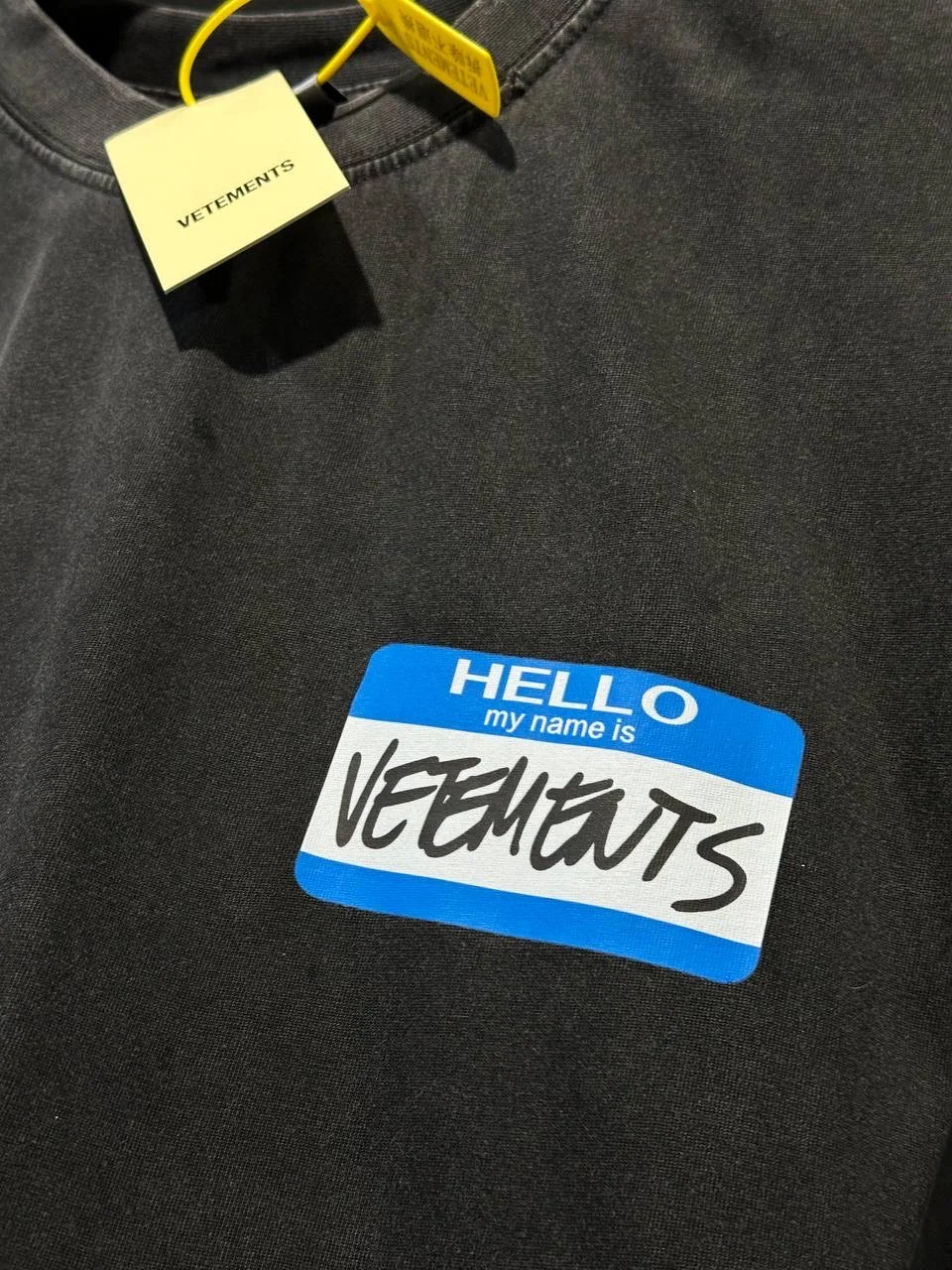 Футболка vetements hello my name - миниатюра 5