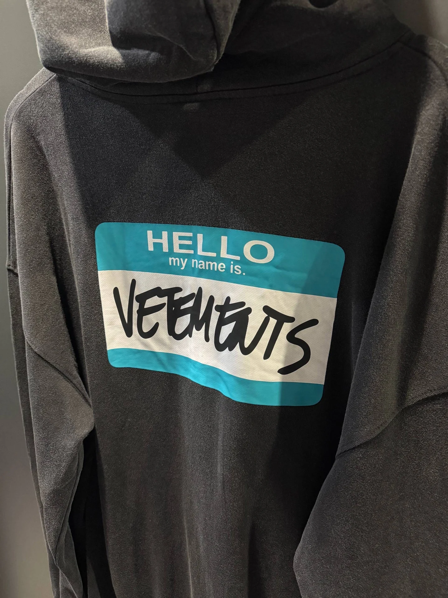 Зип худи Vetements hello my name - миниатюра 6