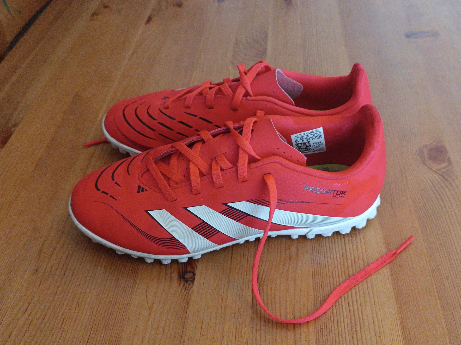 детские футбольные бутсы Adidas predator 37 - миниатюра 2