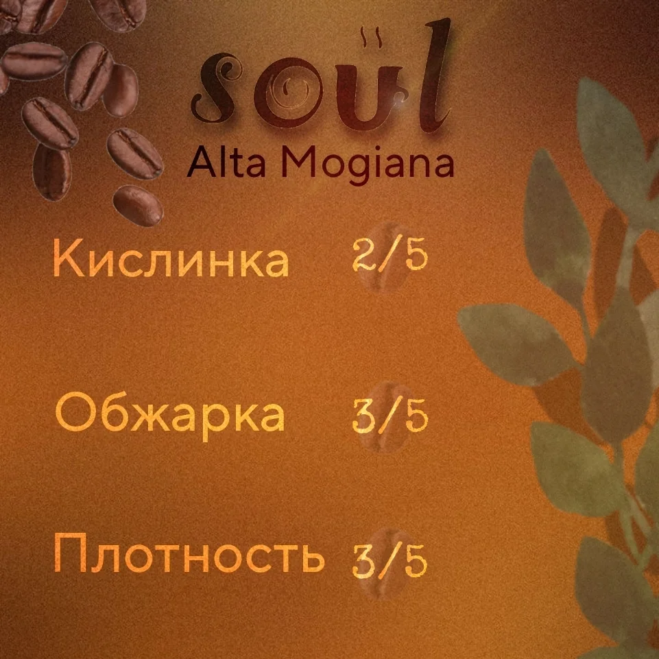 Кофе в зернах SOUL Alta Mogiana 1000 гр. - миниатюра 6