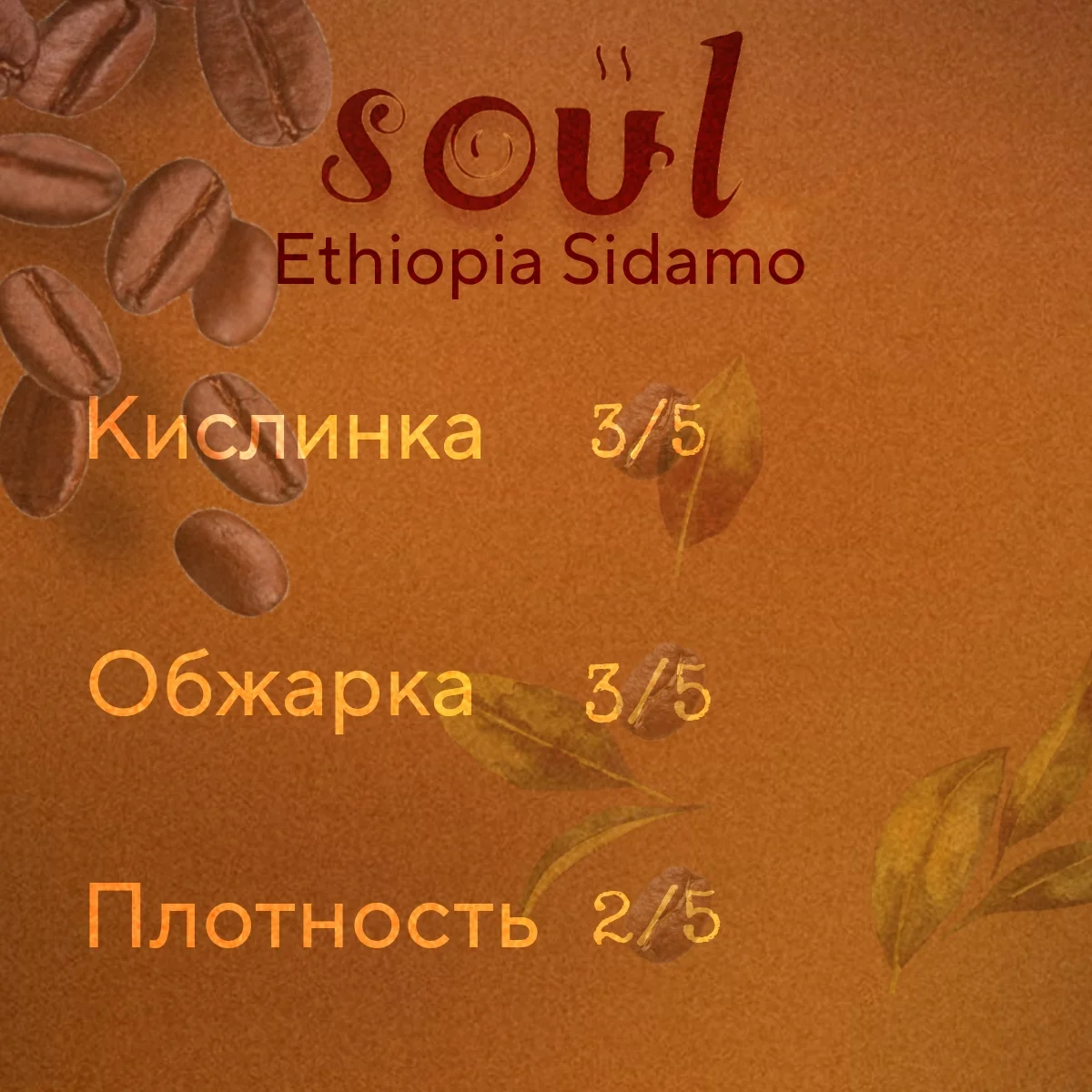 Кофе в зернах SOUL Ethiopia Sidamo 1000 гр. - миниатюра 6