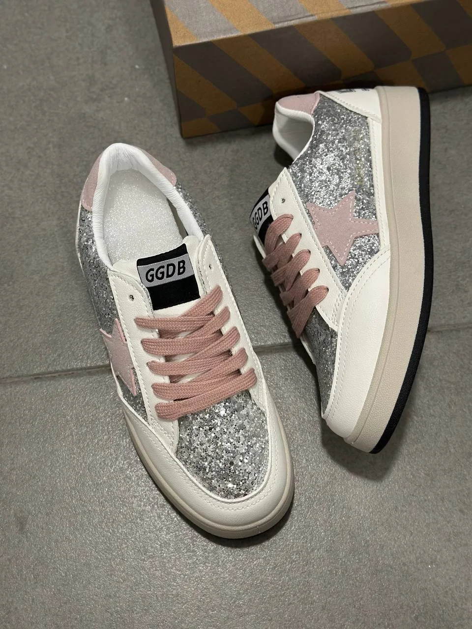 Кеды женские golden goose super star - миниатюра 6