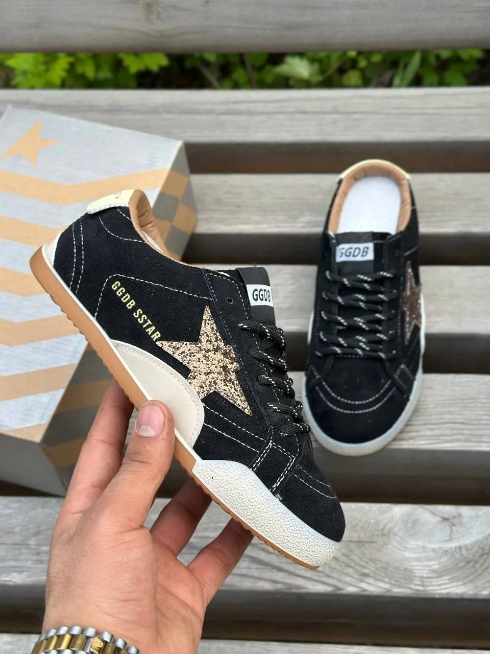 Кеды женские golden goose super star - миниатюра 14