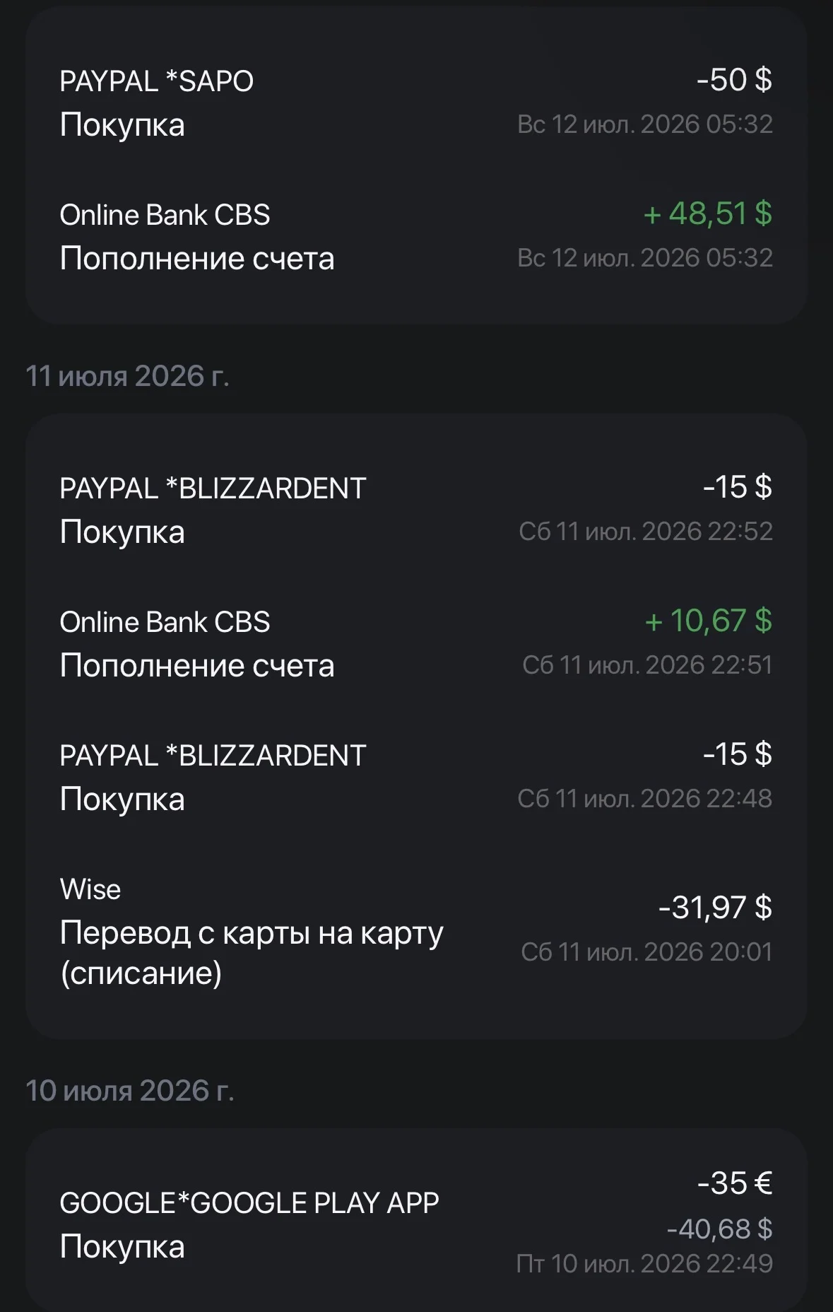 Международные переводы, оплата зарубежных сервисов - миниатюра 5