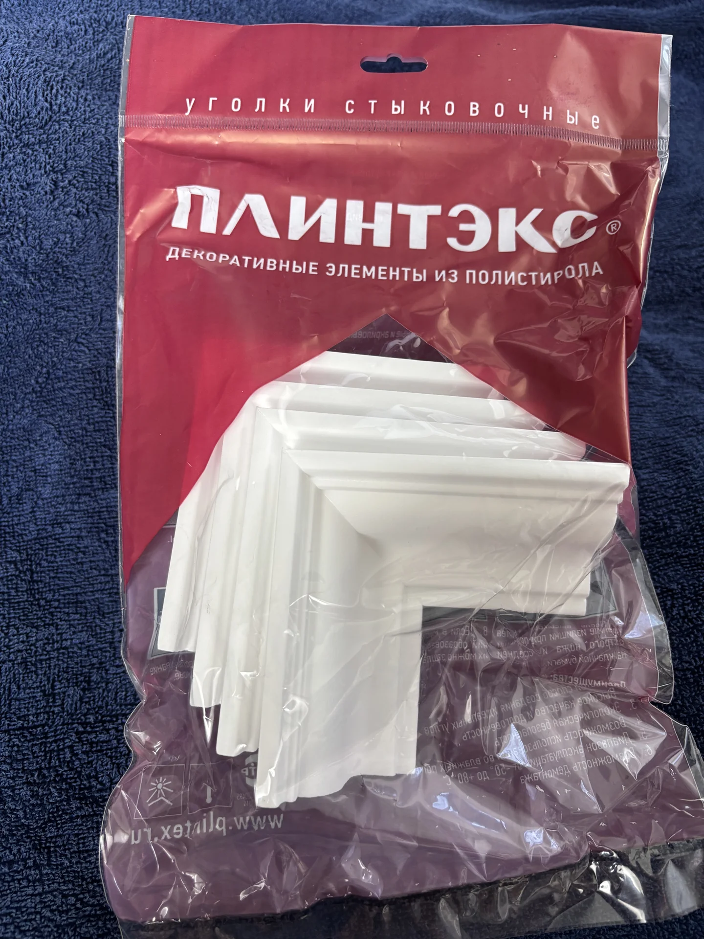 Угол внутренний для потолочного плинтуса - миниатюра 4