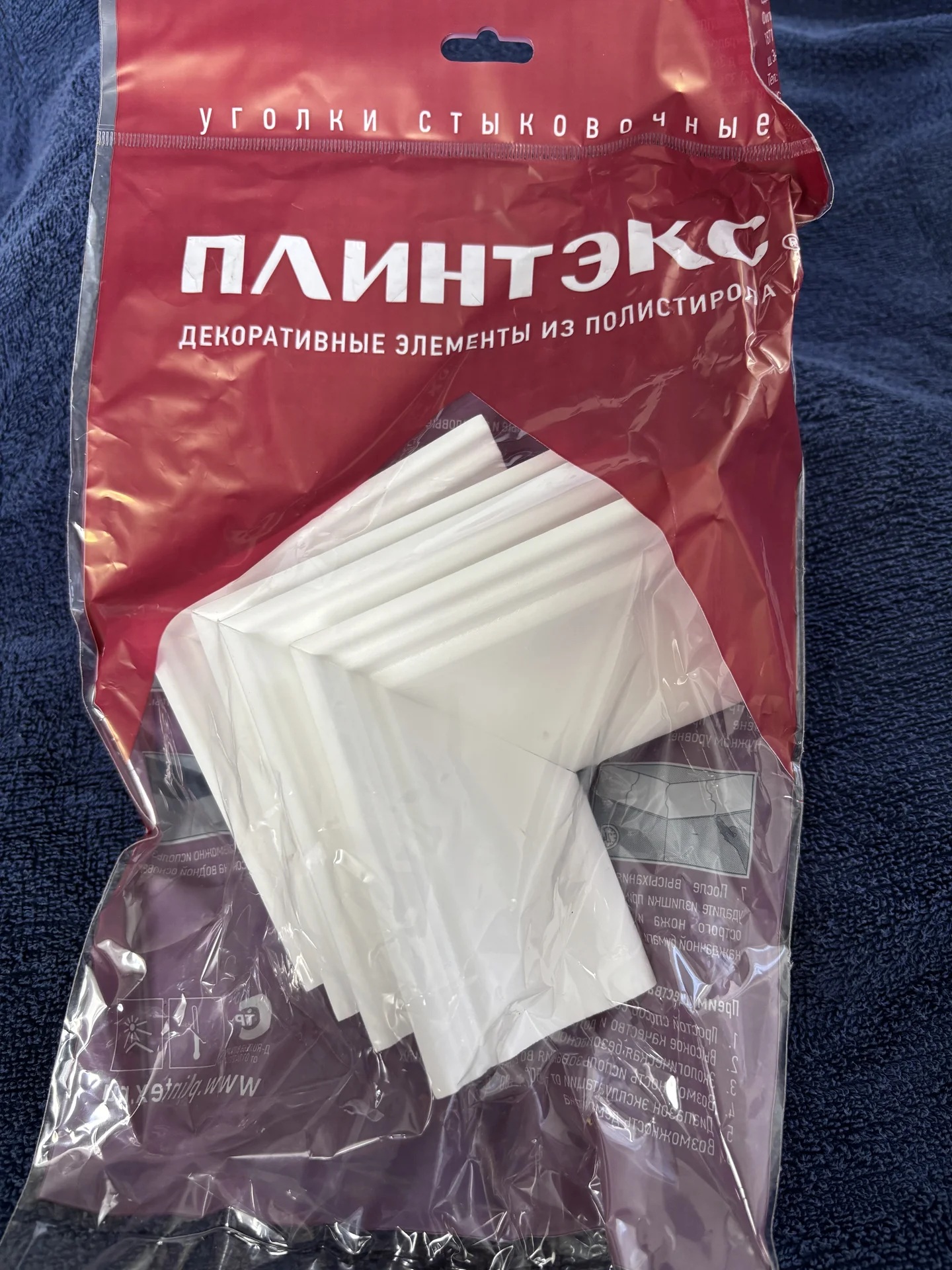 Угол внутренний для потолочного плинтуса - миниатюра 6
