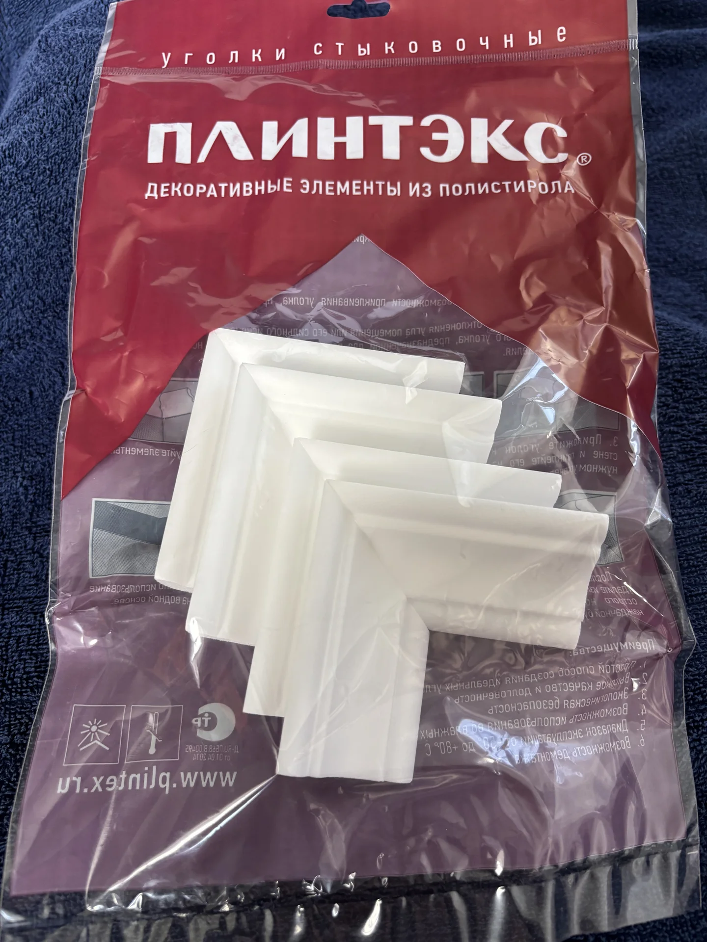 Угол внутренний для потолочного плинтуса - миниатюра 8