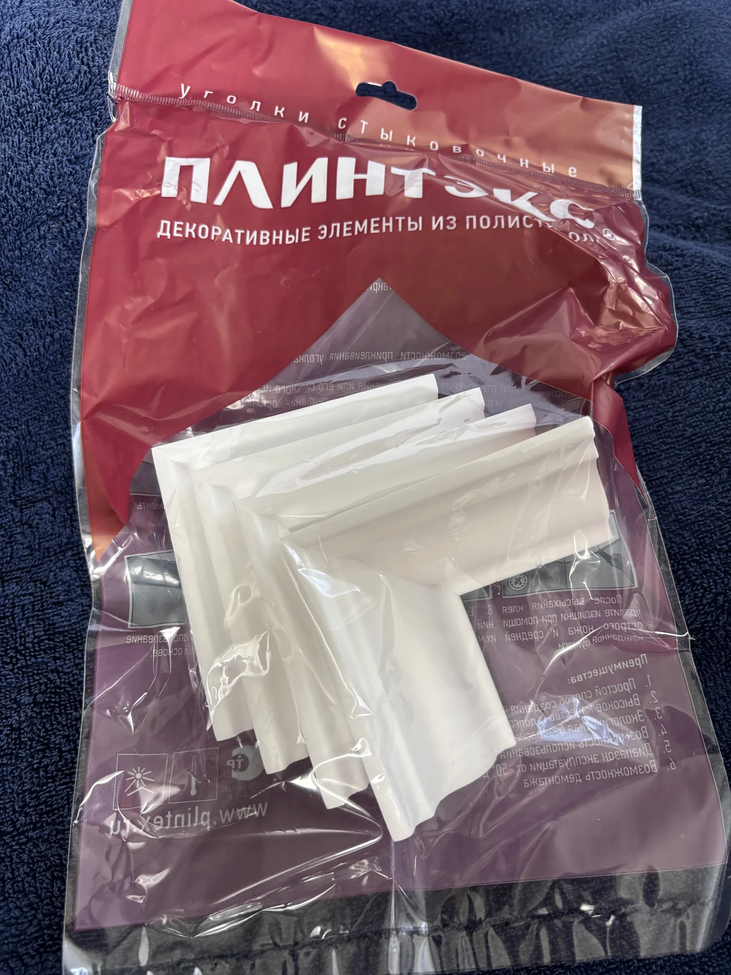 Угол внутренний для потолочного плинтуса - миниатюра 9
