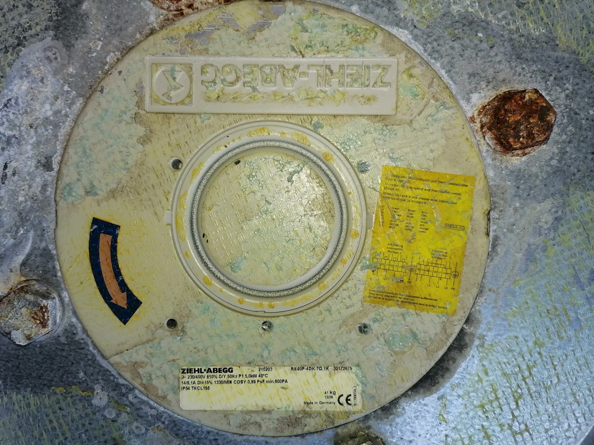 Продам б/у вентиляцию ZIEHI-ABEGG RE40P-4DK.7Q.1R - миниатюра 3