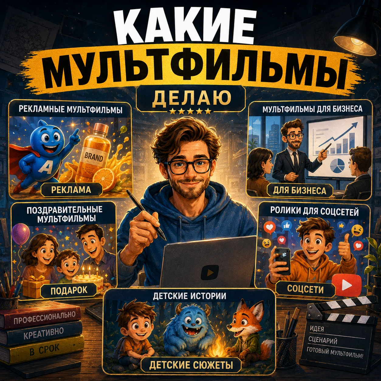 Мультфильмы на заказ по вашей истории - миниатюра 3