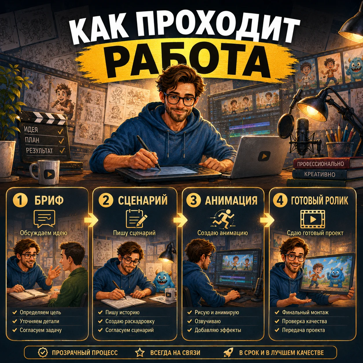 Мультфильмы на заказ по вашей истории - миниатюра 5