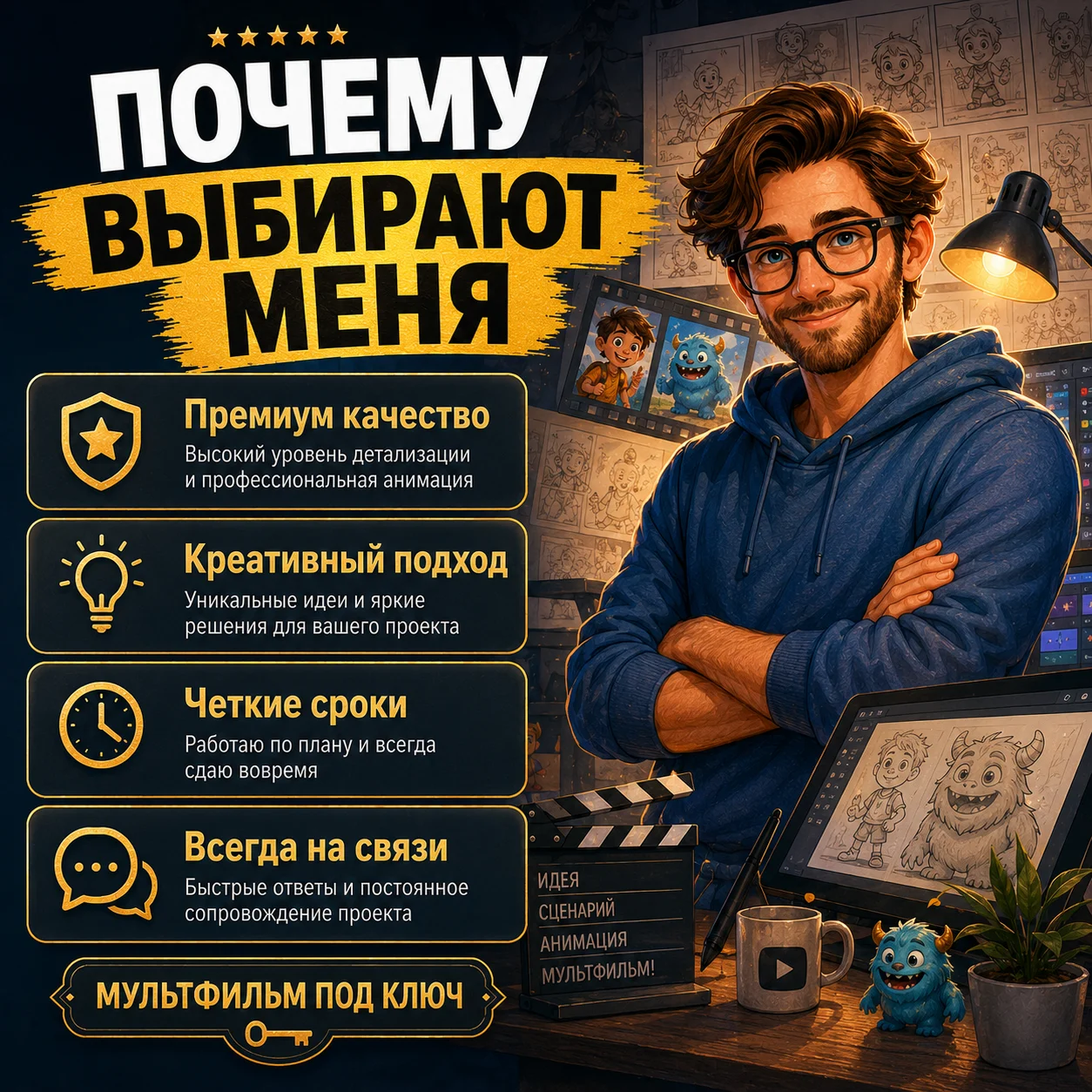 Мультфильмы на заказ по вашей истории - миниатюра 7