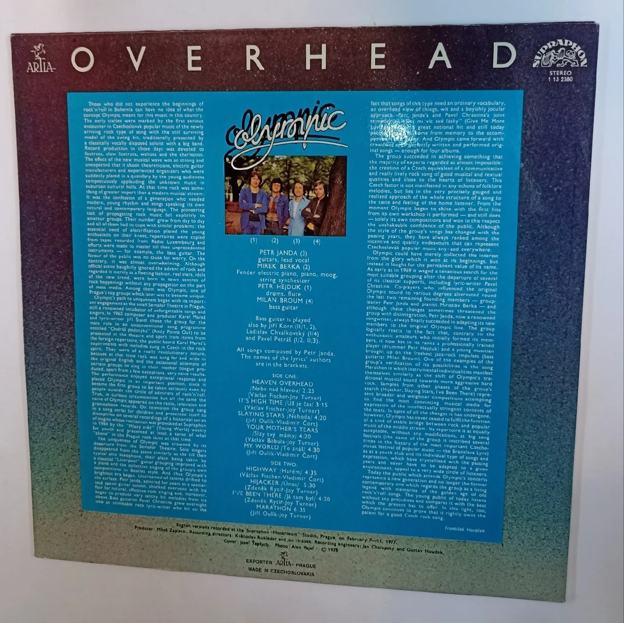 Olympic (2) Overhead (Czechoslovakia 1978) - миниатюра 2