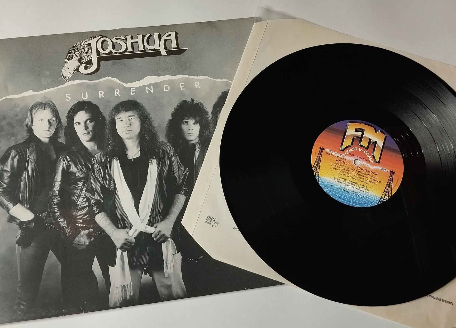 Винтажная виниловая пластинка LP Joshua Surrender (UK 1986) - миниатюра 3