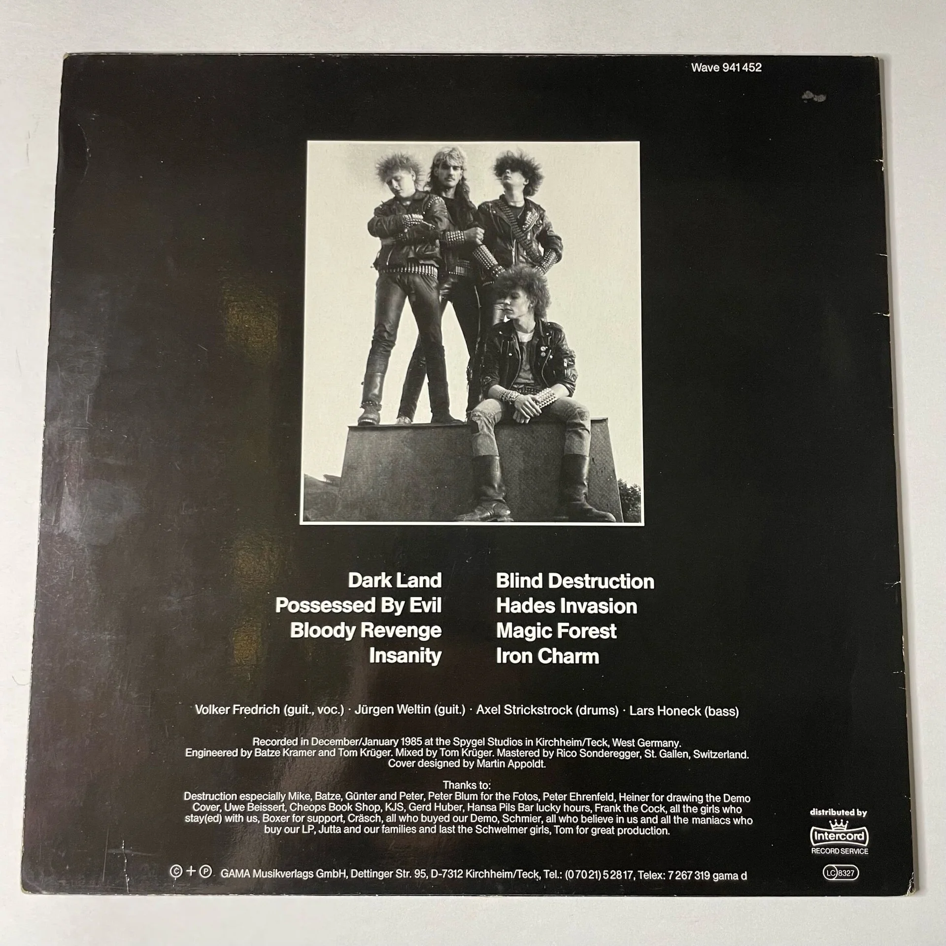 Винтажная виниловая пластинка LP Necronomicon (Germany 1986) - миниатюра 2