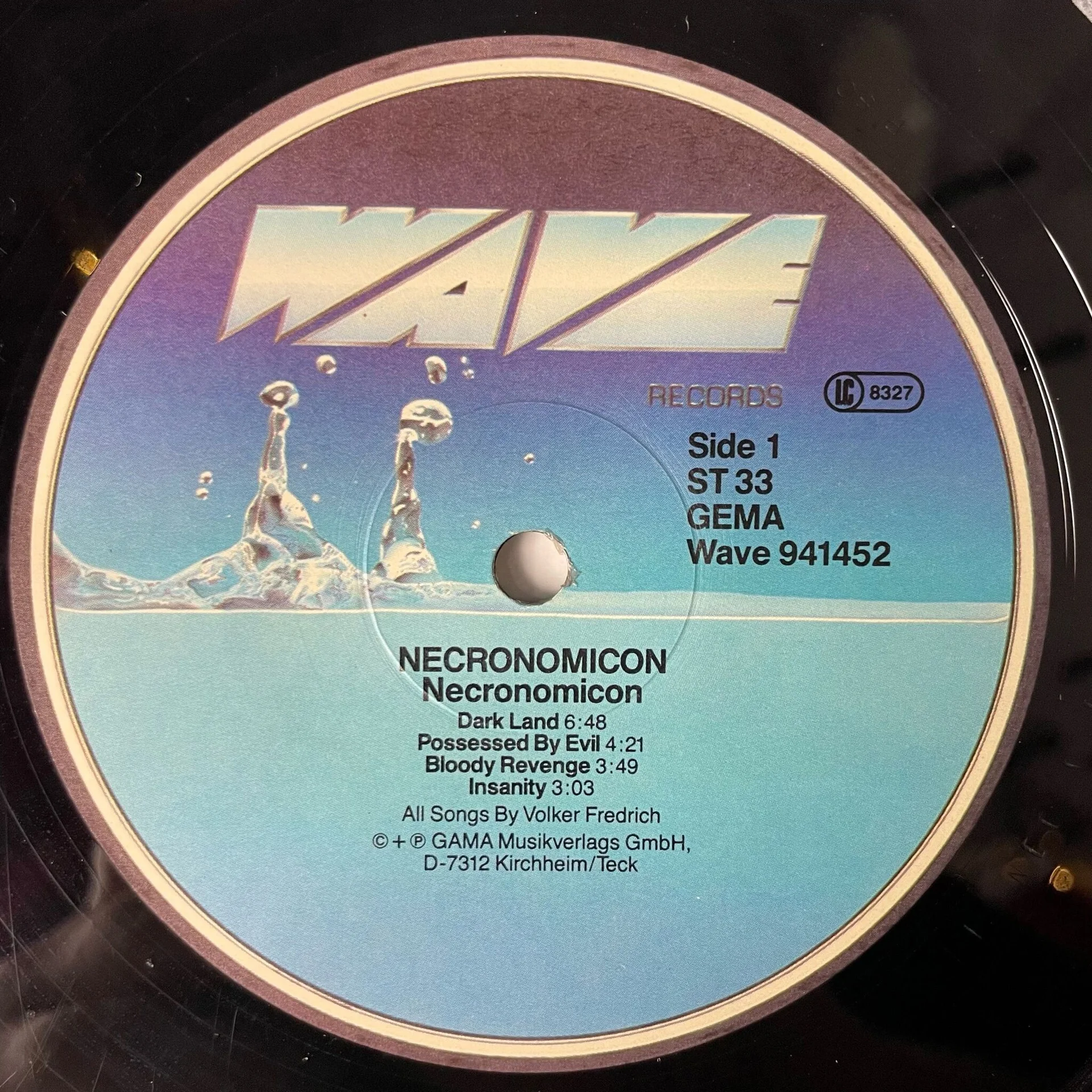 Винтажная виниловая пластинка LP Necronomicon (Germany 1986) - миниатюра 4
