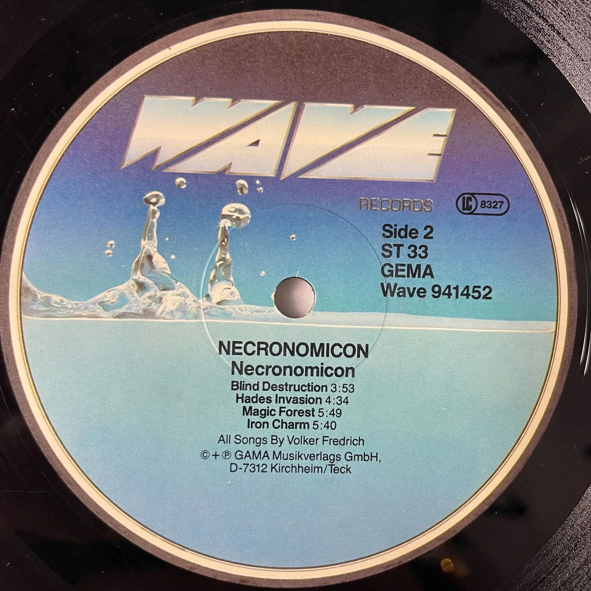 Винтажная виниловая пластинка LP Necronomicon (Germany 1986) - миниатюра 5