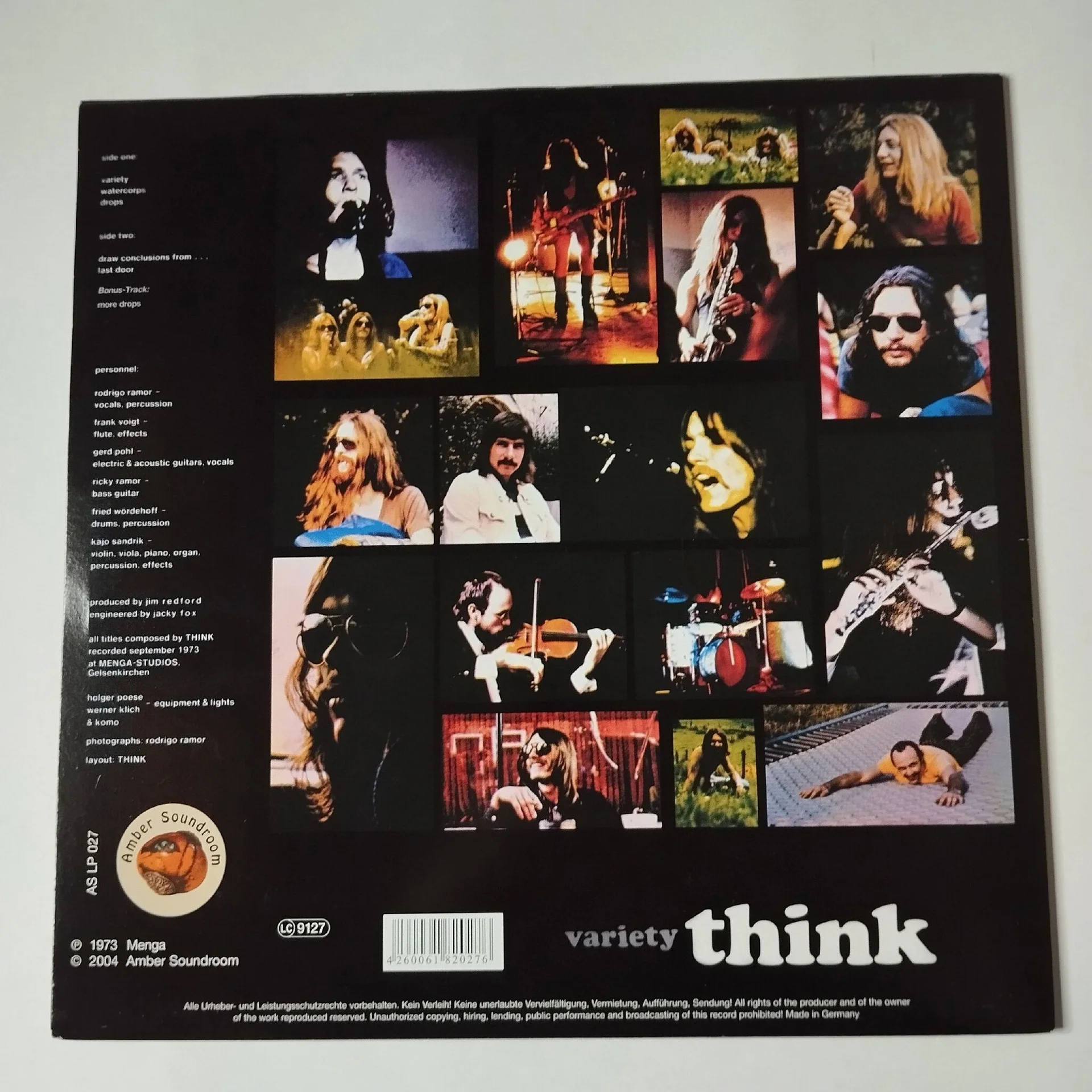 Винтажная виниловая пластинка LP Think Variety (Germany 2004) - миниатюра 2