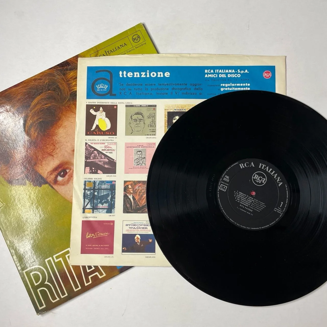 Винтажная виниловая пластинка LP Rita Pavone (Italy 1963) - миниатюра 3