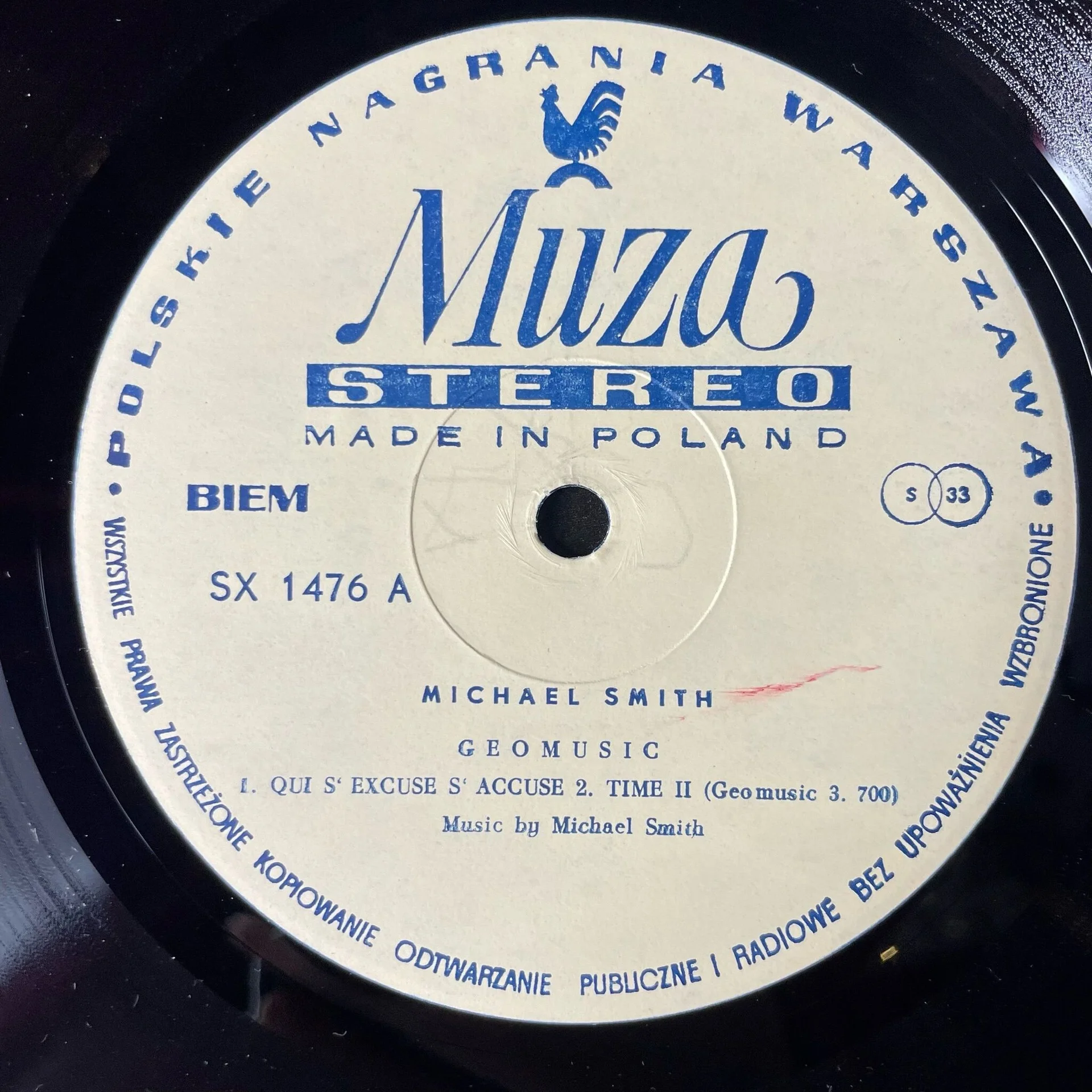 Винтажная виниловая пластинка Michael Smith Geomusic (Польша 1977) - миниатюра 4