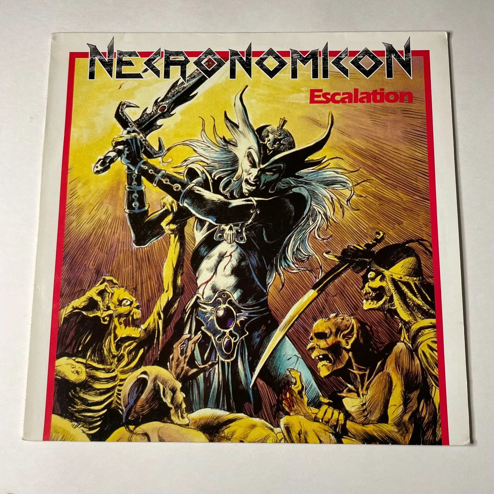 Винтажная виниловая пластинка LP Necronomicon Escalation (Germany 1988) - изображение 1