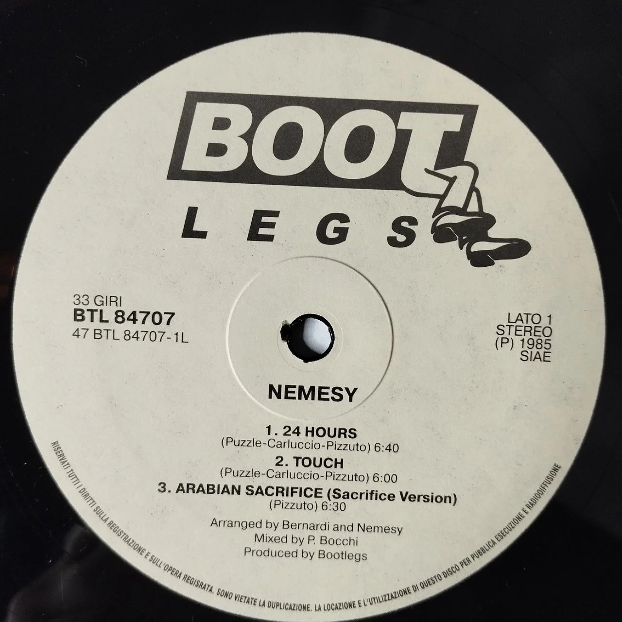 Винтажная виниловая пластинка LP Nemesy (Россия 2016) Бутлег - миниатюра 4