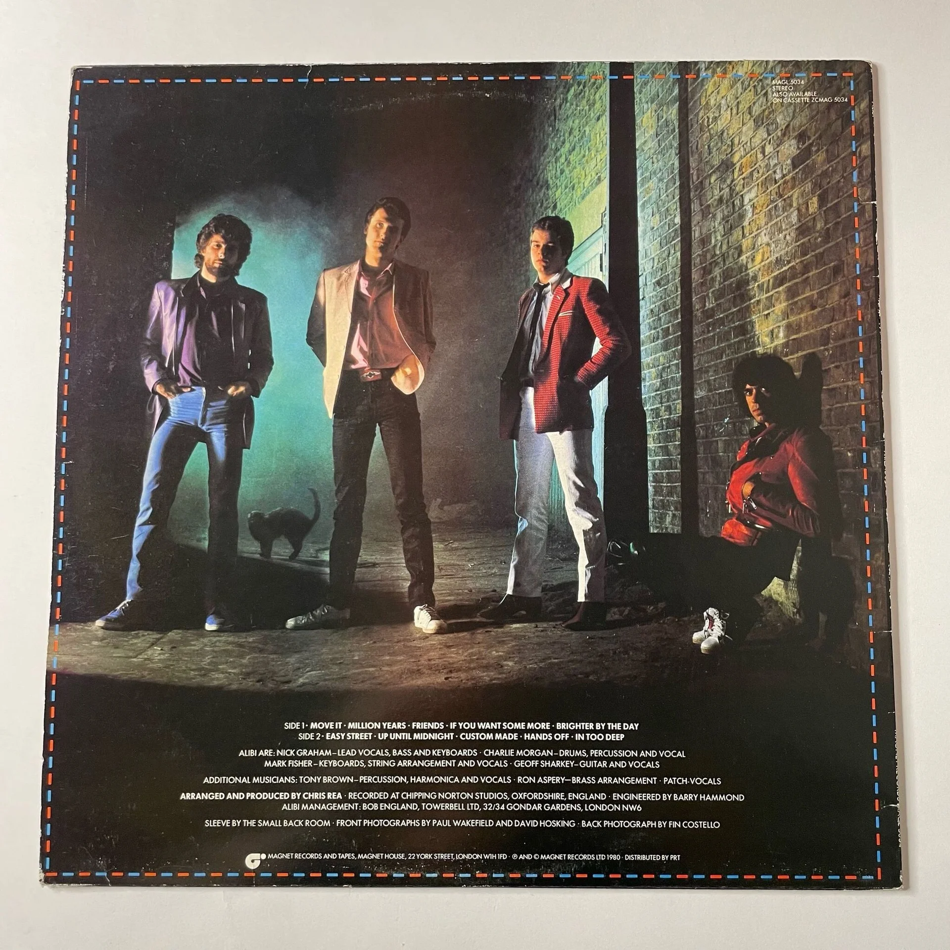 Винтажная виниловая пластинка LP Alibi Friends (UK 1980) - миниатюра 2