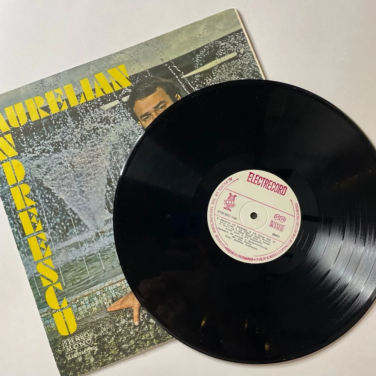 Винтажная виниловая пластинка LP Aurelian Andreescu (Румыния 1974) - миниатюра 3