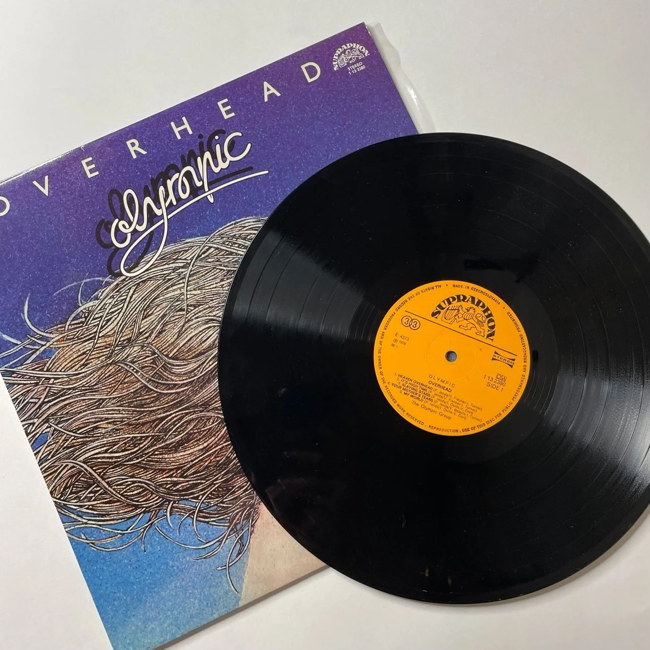 Винтажная виниловая пластинка LP Olympic Overhead (Чехословакия 1978) - миниатюра 3